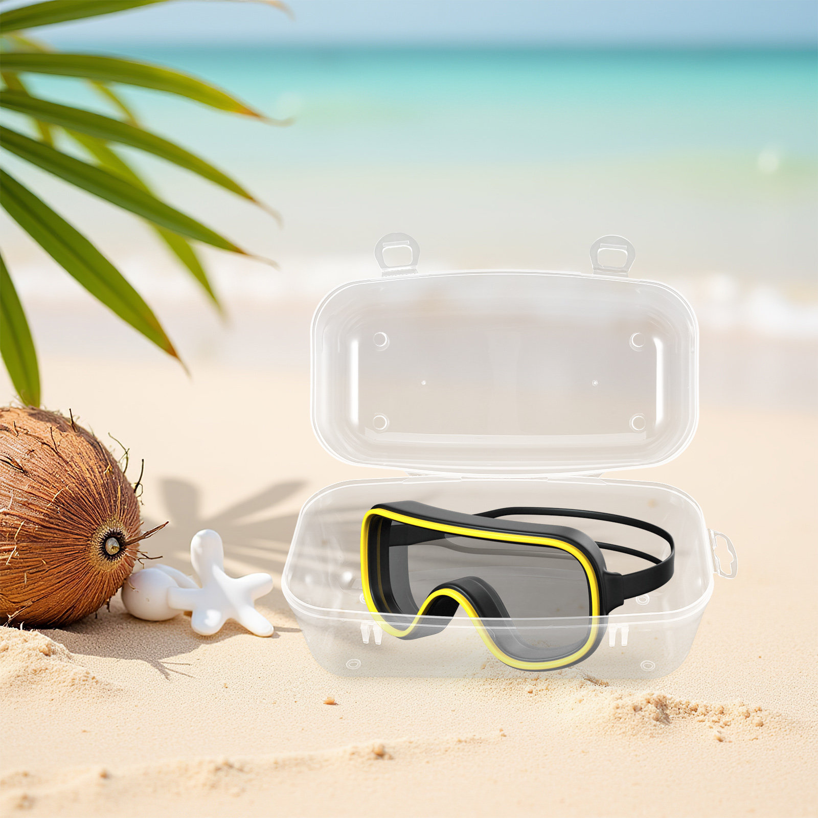 Waterproof Hard Shell Diving M - Mask Case Hard Shell 评论和价格