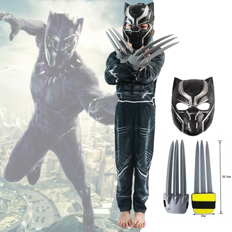Anime Superhero Black Panther  - Black Face Mask Pack 评论和价格