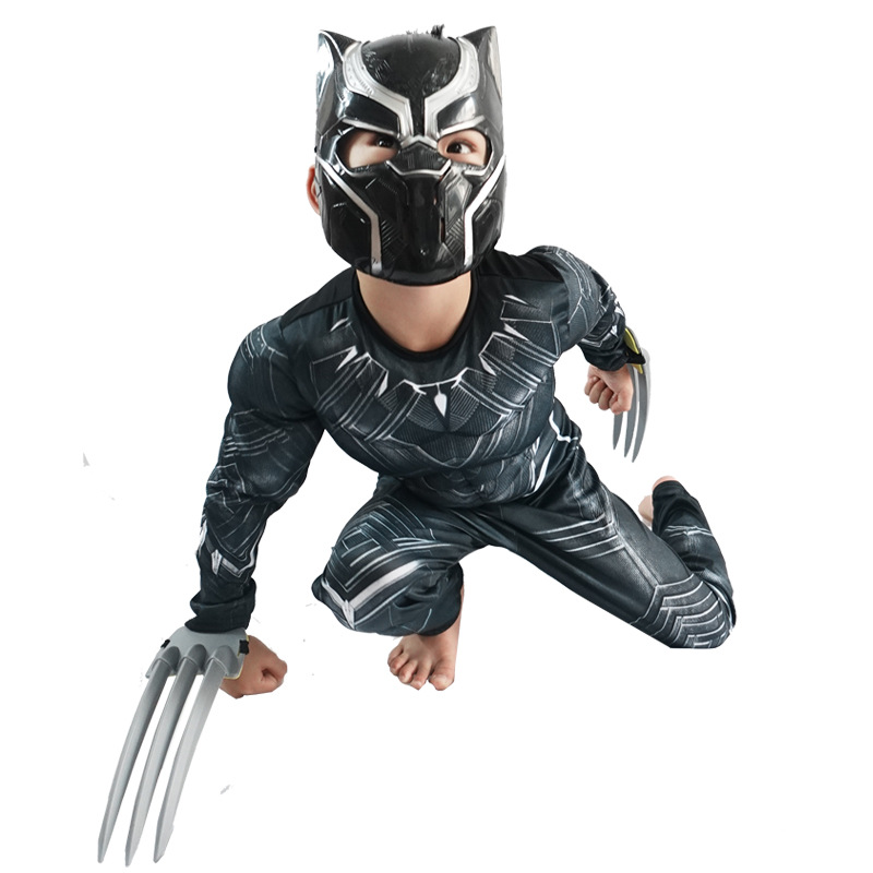 Anime Superhero Black Panther  - Black Face Mask Pack 评论和价格