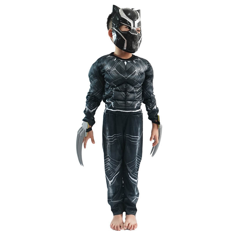 Anime Superhero Black Panther  - Black Face Mask Pack 评论和价格