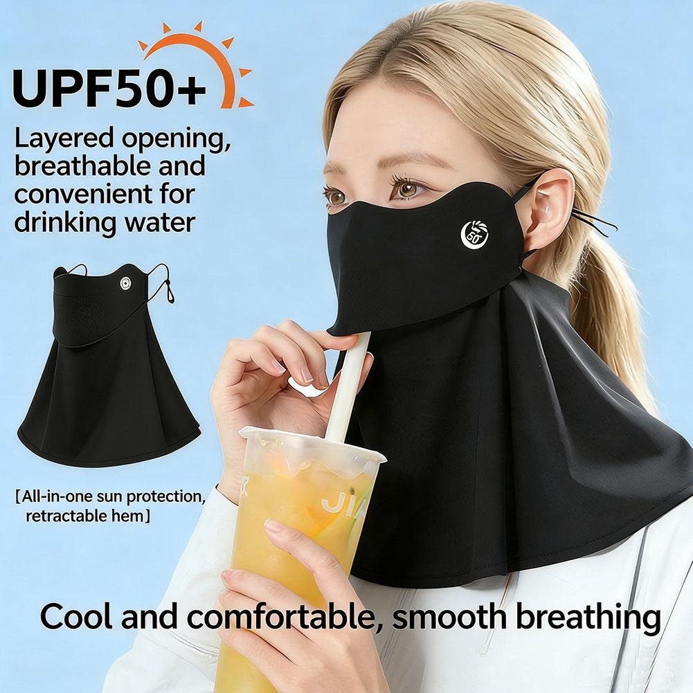 UPF50+ Ice Silk Neck Gaiter Fa - Neck Gaiter Face Cover 评论和价格