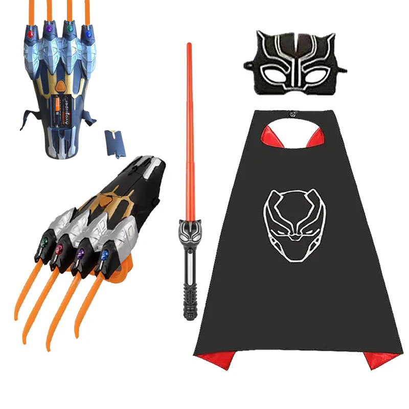 Superhero Mask Cape Set, Black - Black Face Mask Pack 评论和价格