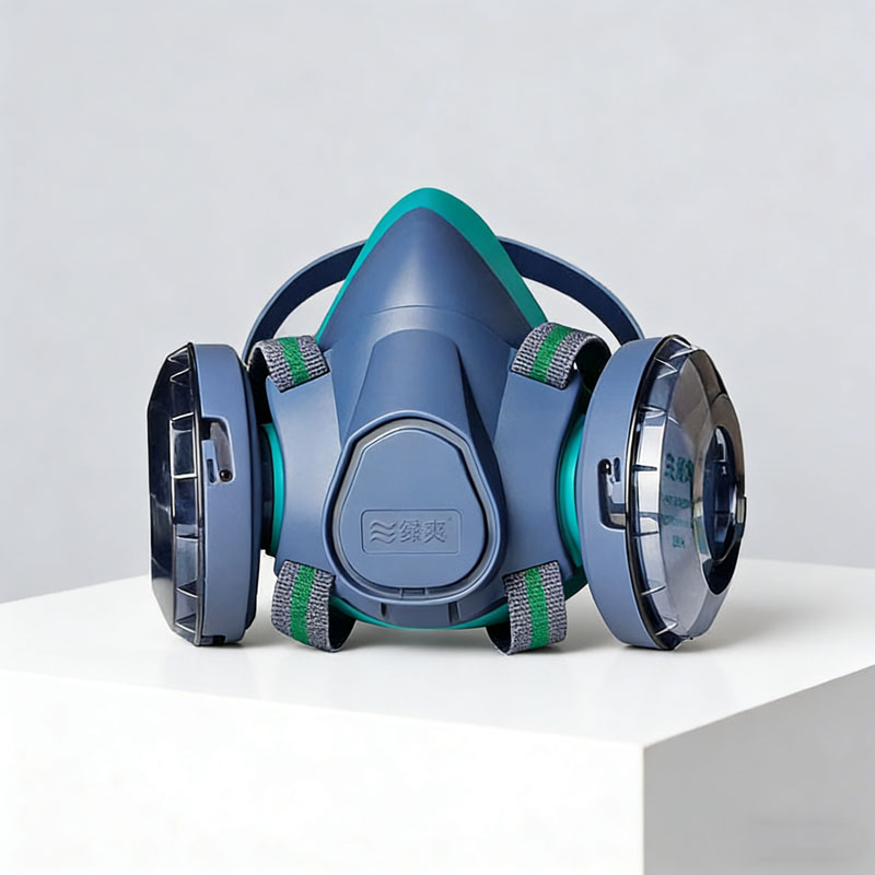 Dual Filter Silicone Half Face - Respirator Half Face 评论和价格
