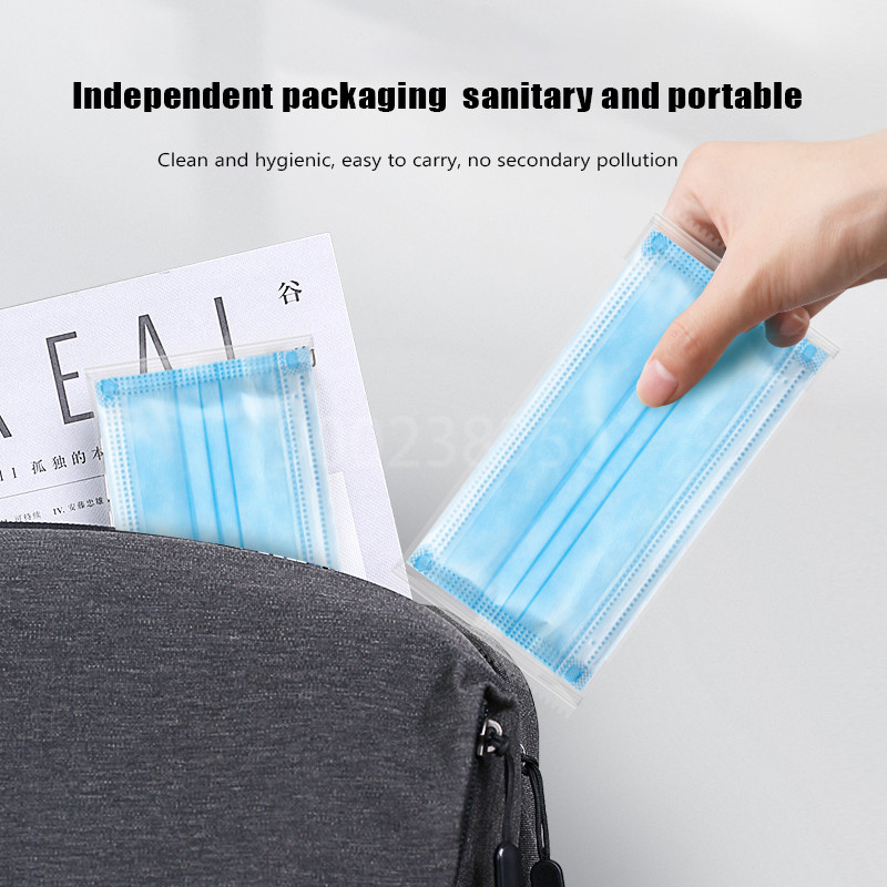 10-500pcs Disposable Adults in - Disposable Mask Blue 评论和价格