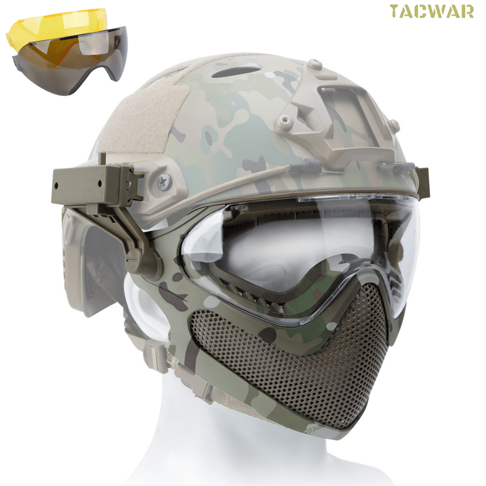 Airsoft Steel Mesh Mask Full F - Anti Pollution Mask 评论和价格
