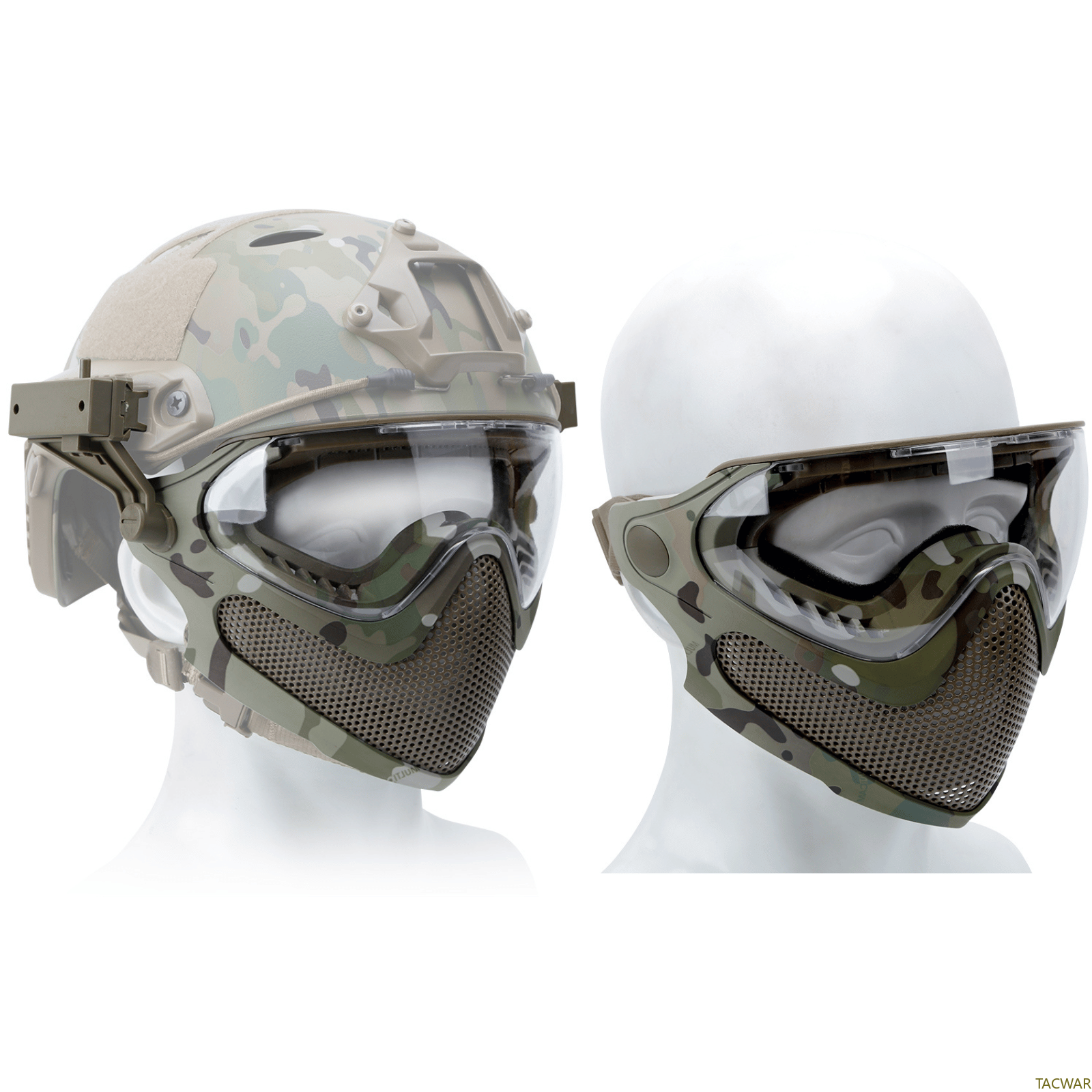 Airsoft Steel Mesh Mask Full F - Anti Pollution Mask 评论和价格