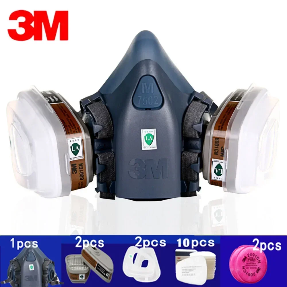 3M 7502 Respirator Mask  Prote - Dust Mask Construction 评论和价格